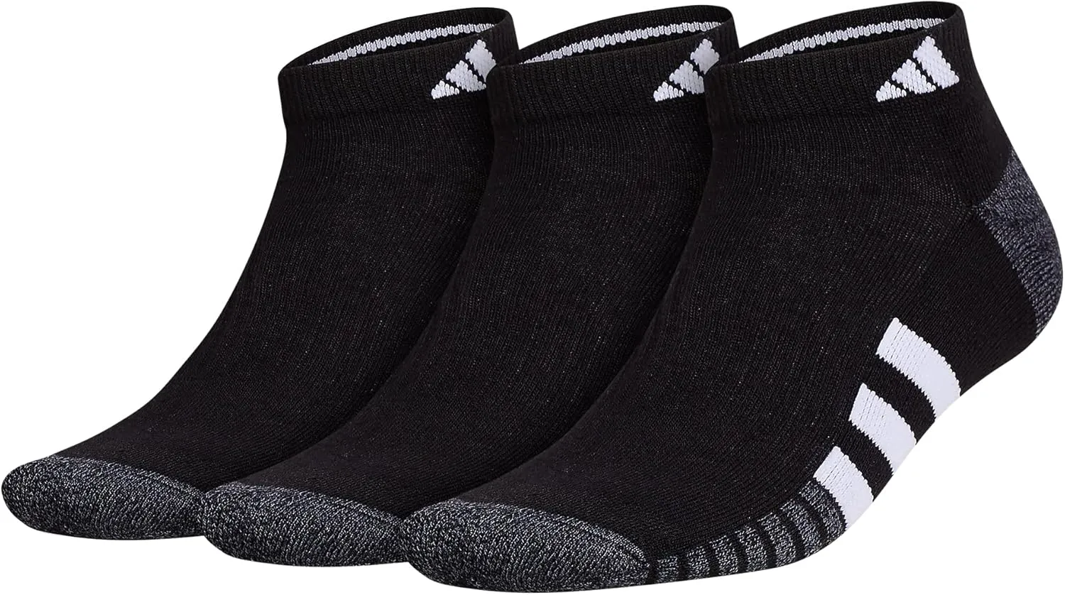adidas Men's Cushioned Low Cut Socks (3 Pairs)
