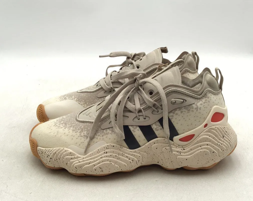 Adidas Men's Trae Young 3 Ivory Basketball Athletic Shoes - Size 7