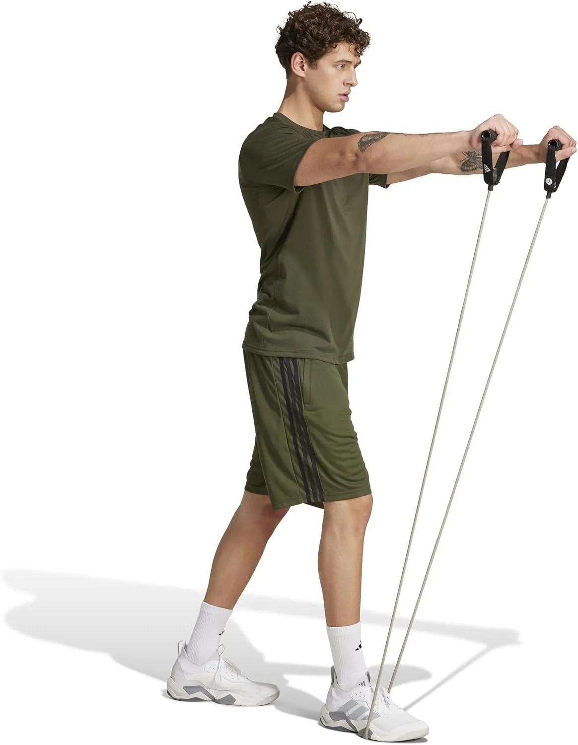 adidas Men's Train Essentials Piqu?? 3-Stripes Shorts