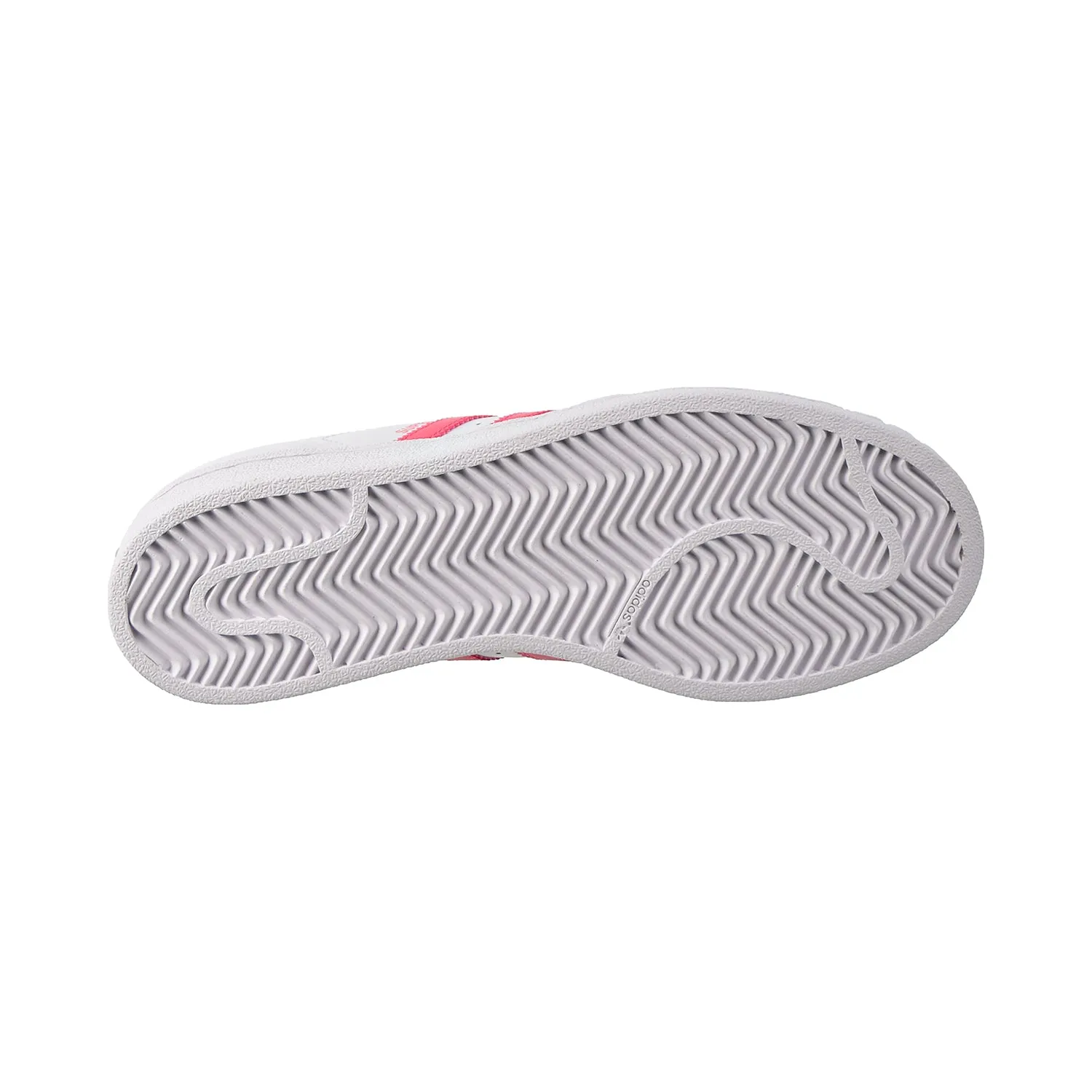 Adidas Superstar J Big Kids Shoes Footwear White/Real Pink/Real Pink