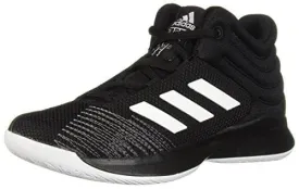 adidas Unisex Pro Spark 2018 Basketball Shoe, Black/White/Grey, 4.5 M US Big Kid