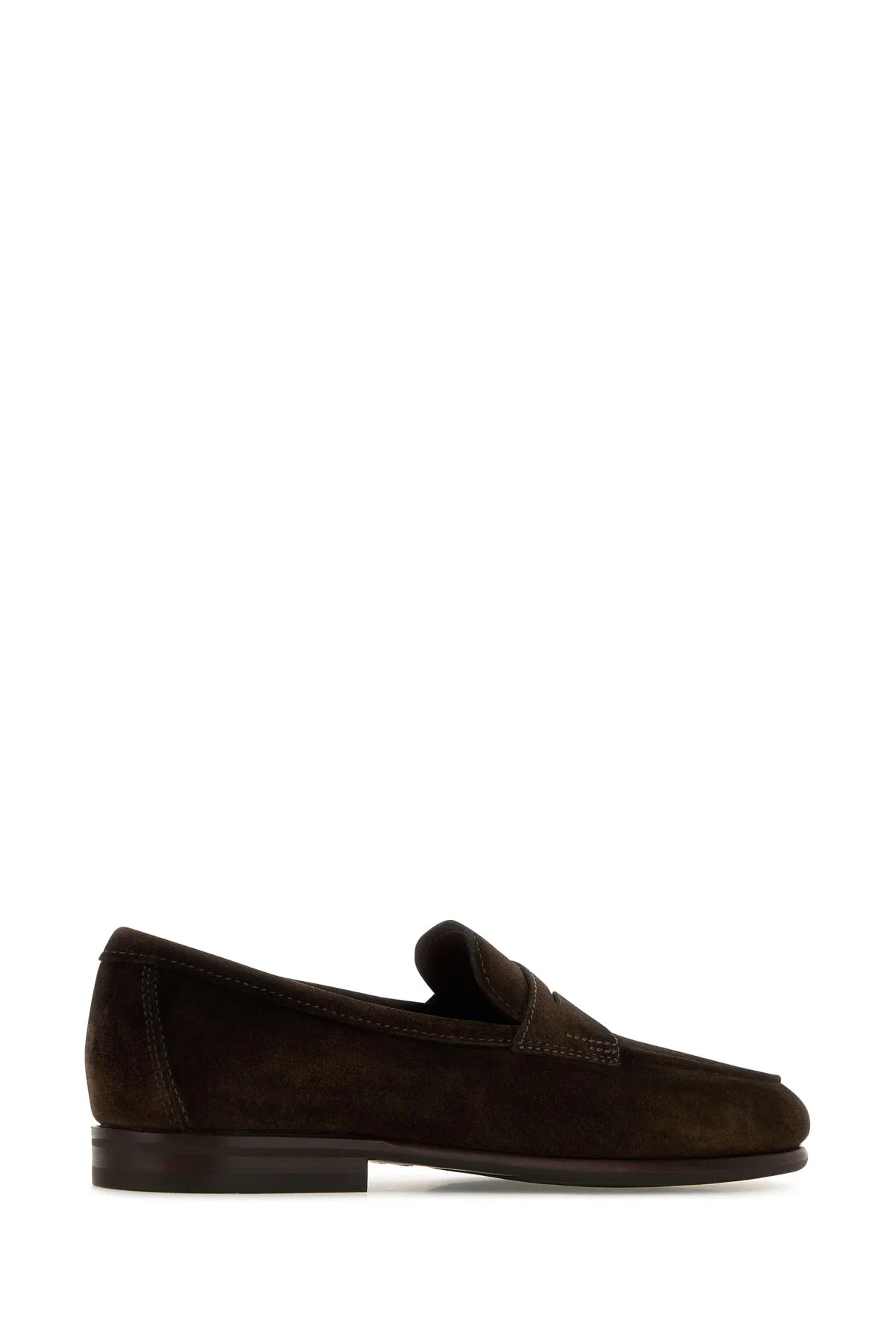 Brown suede Carlos loafers