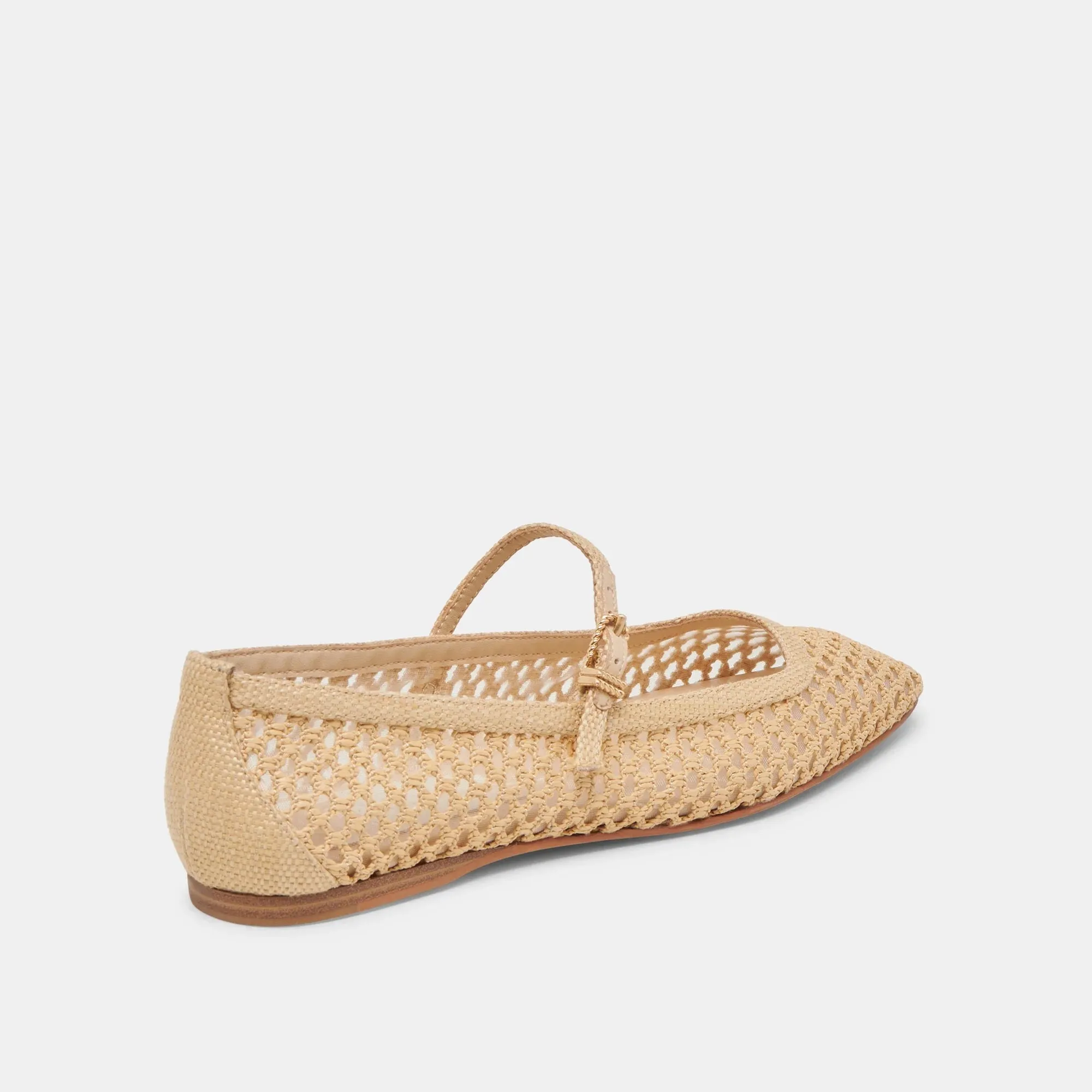 'Dolce Vita' Reyes Lt Natural Raffia Flat
