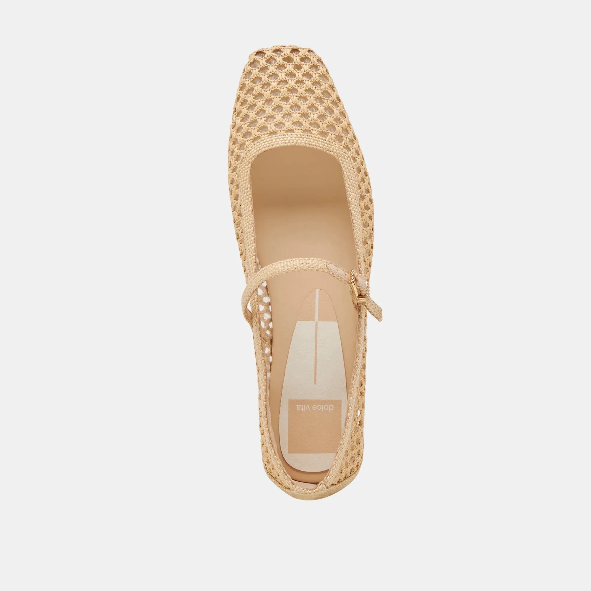 'Dolce Vita' Reyes Lt Natural Raffia Flat