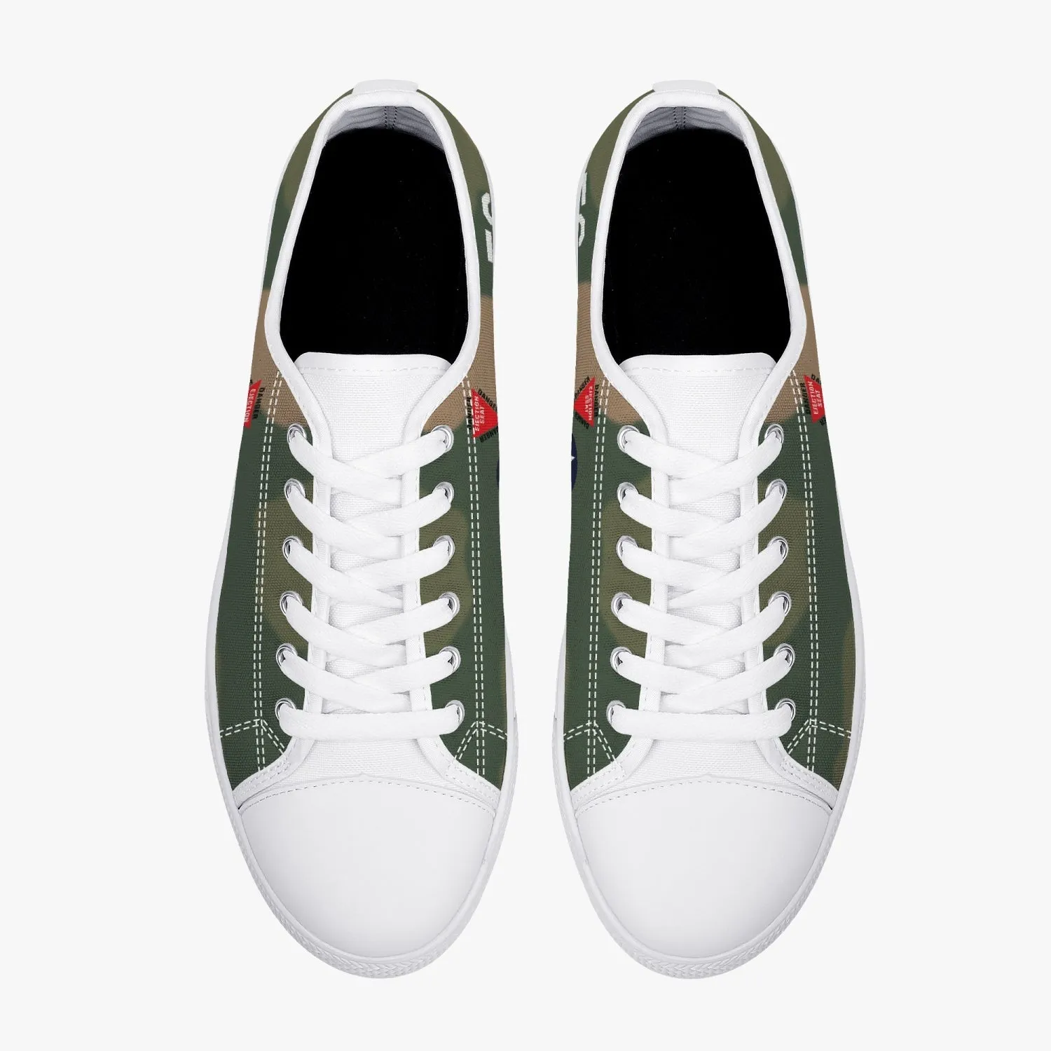 F-4 Phantom II of Daniel "Chappie" James Jr Low Top Canvas Shoes