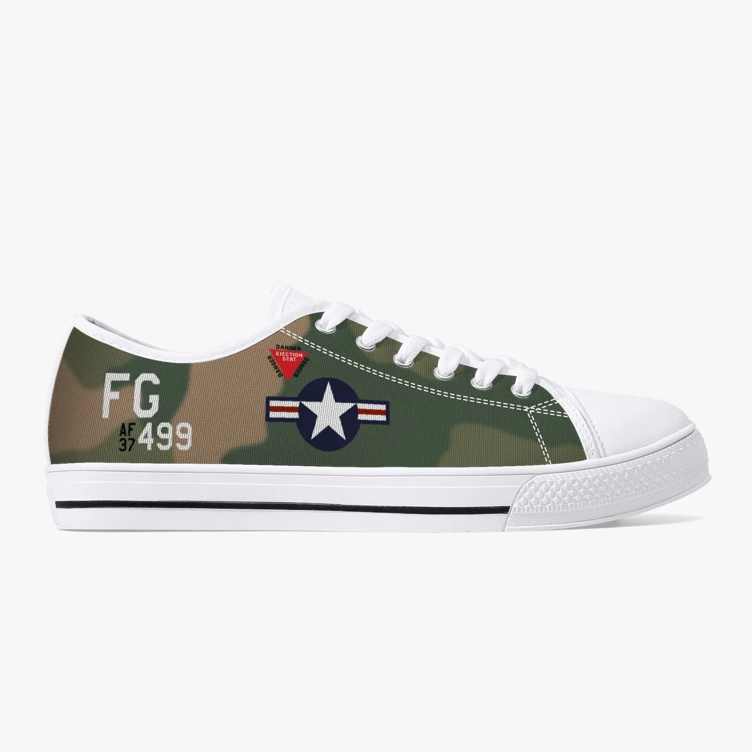 F-4 Phantom II of Daniel "Chappie" James Jr Low Top Canvas Shoes