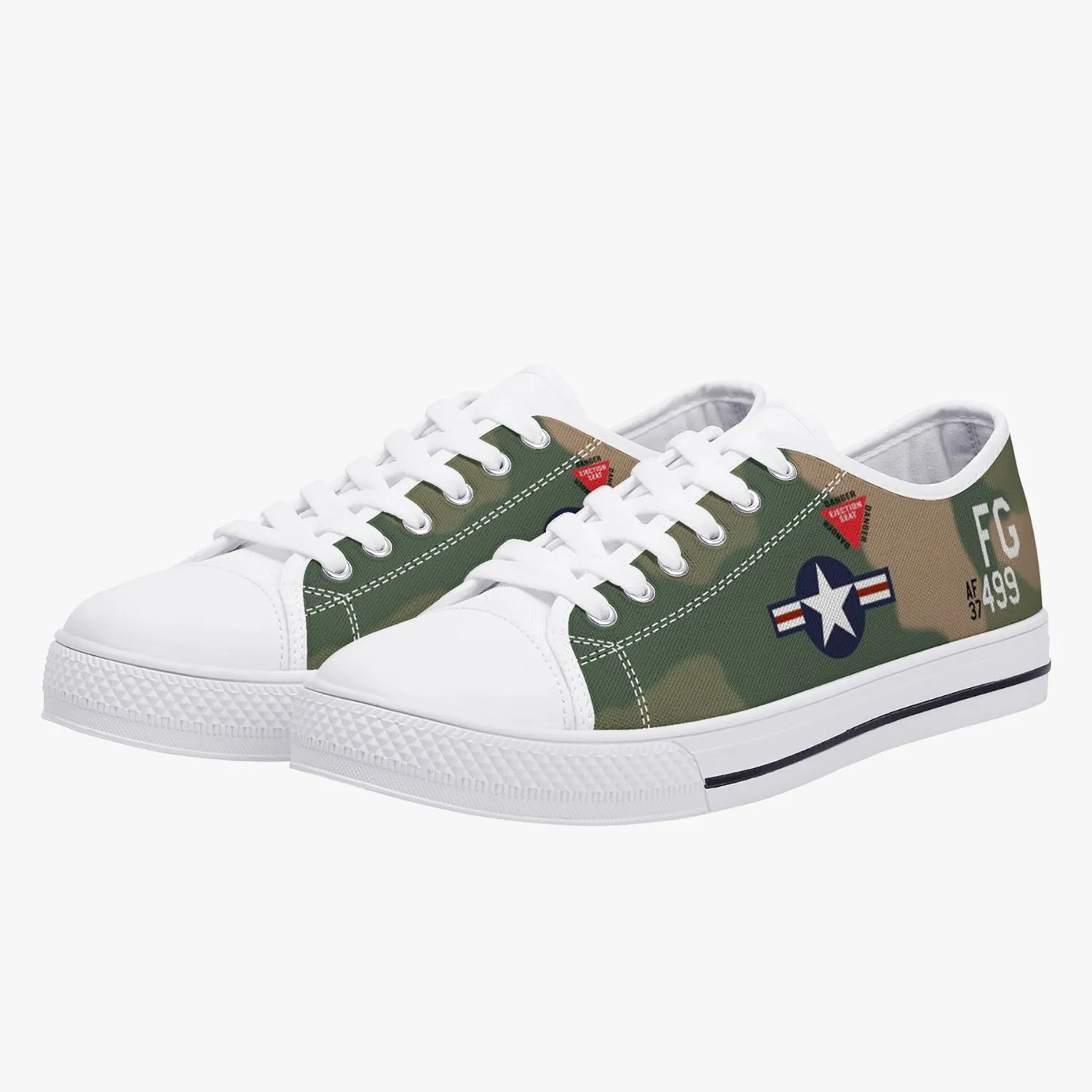 F-4 Phantom II of Daniel "Chappie" James Jr Low Top Canvas Shoes