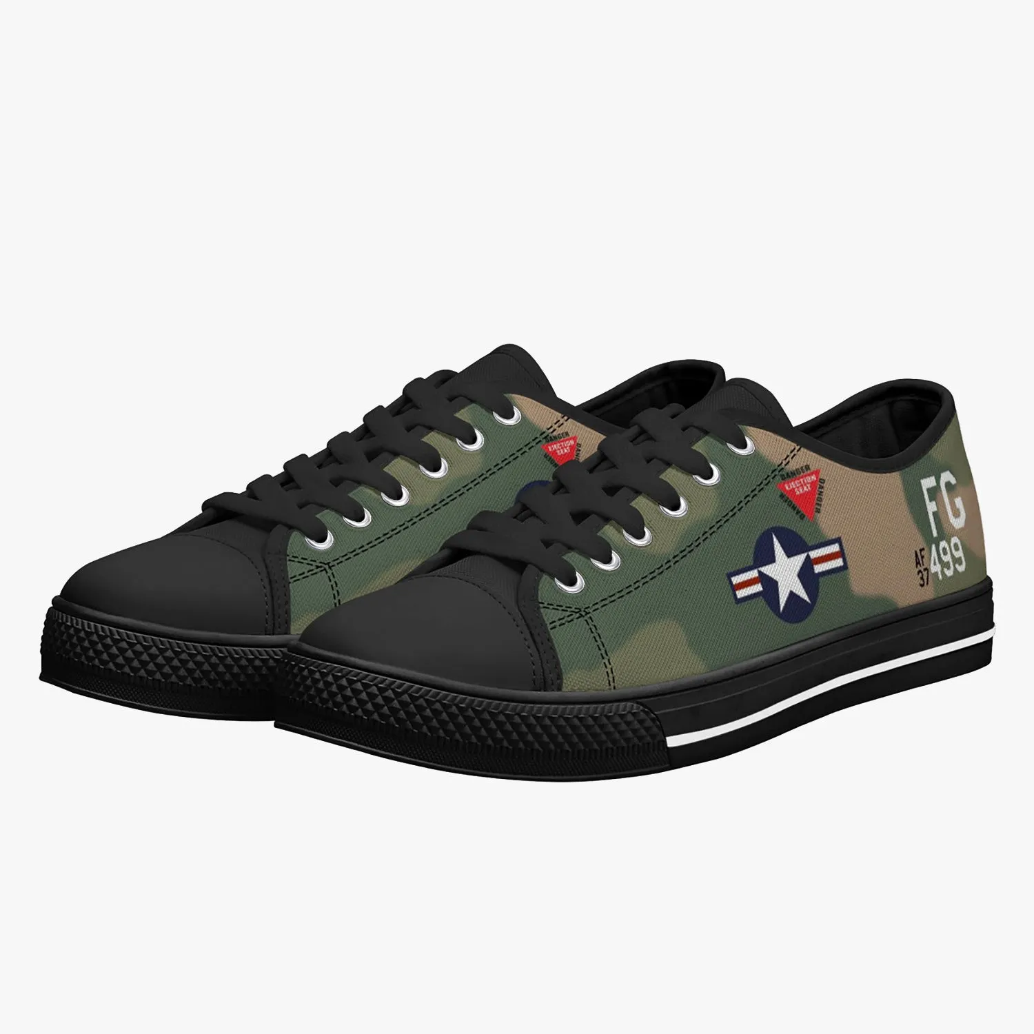 F-4 Phantom II of Daniel "Chappie" James Jr Low Top Canvas Shoes