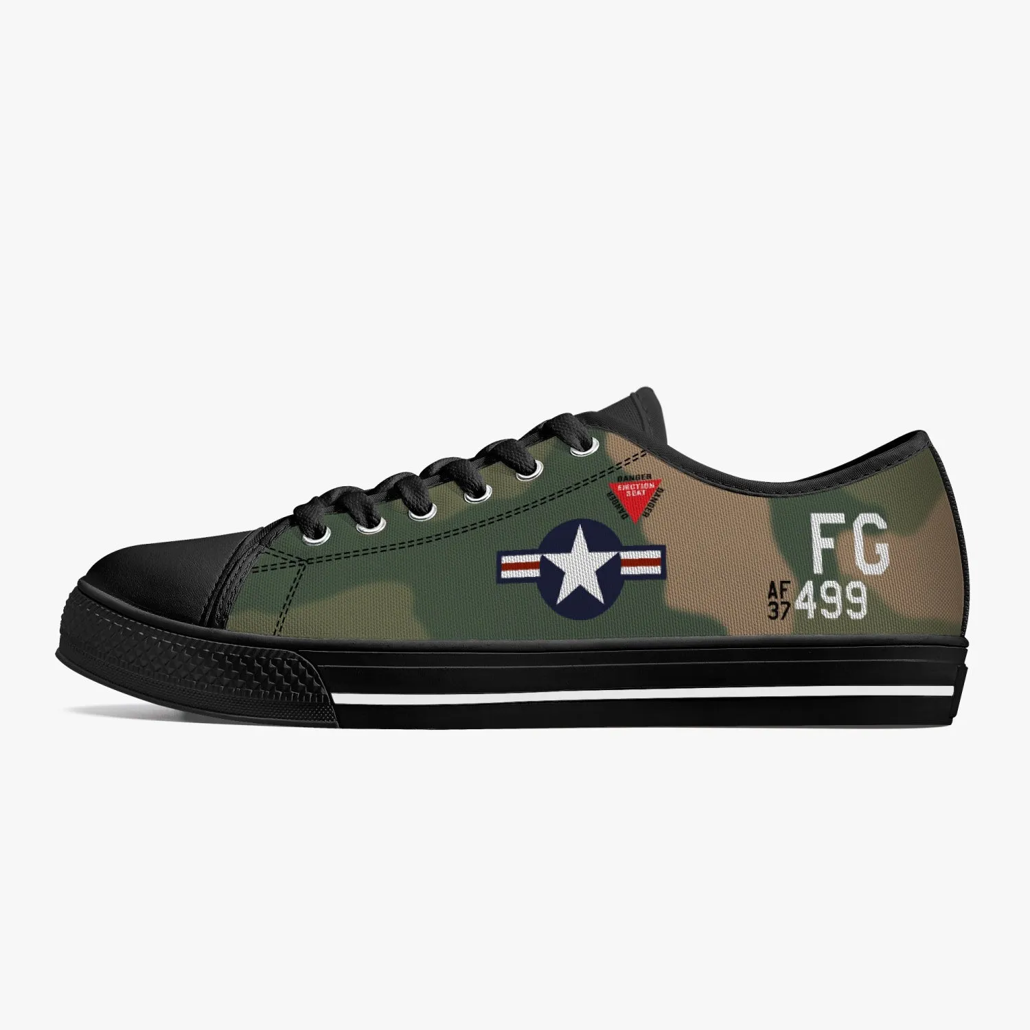 F-4 Phantom II of Daniel "Chappie" James Jr Low Top Canvas Shoes
