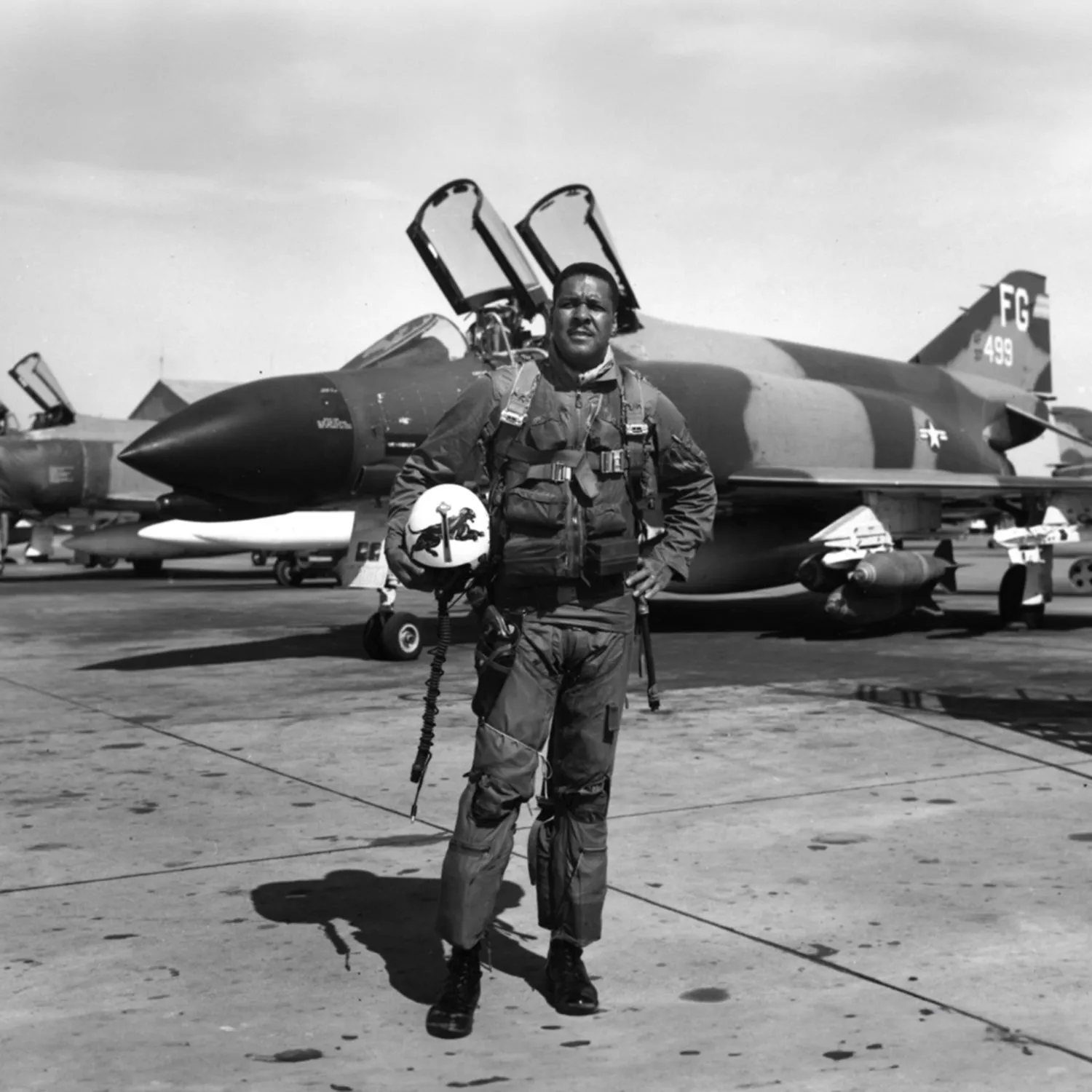 F-4 Phantom II of Daniel "Chappie" James Jr Low Top Canvas Shoes