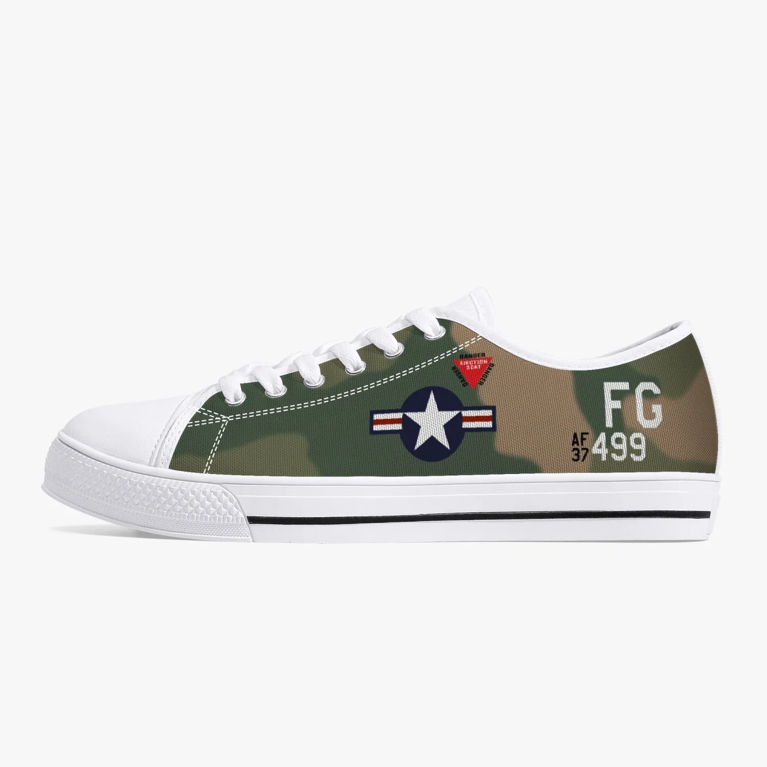 F-4 Phantom II of Daniel "Chappie" James Jr Low Top Canvas Shoes