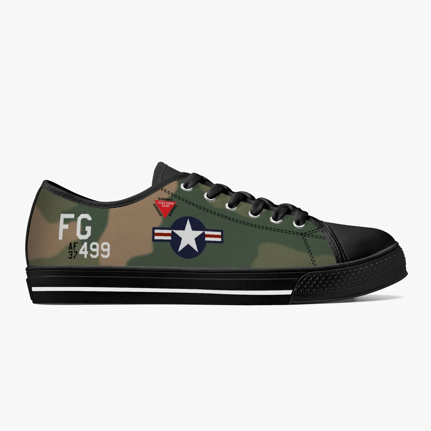 F-4 Phantom II of Daniel "Chappie" James Jr Low Top Canvas Shoes