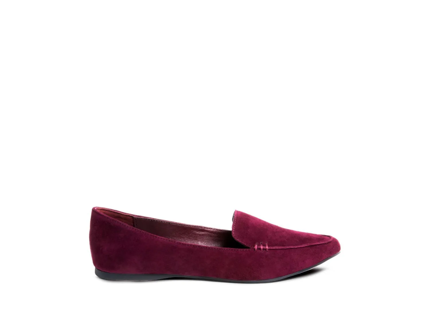 FEATHER BURGUNDY SUEDE