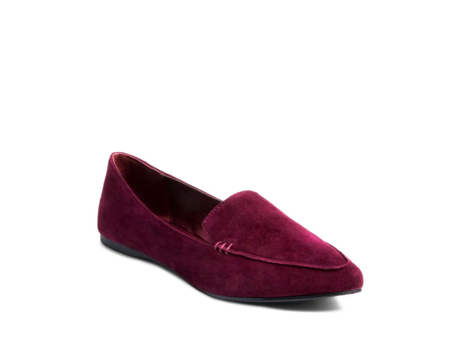FEATHER BURGUNDY SUEDE