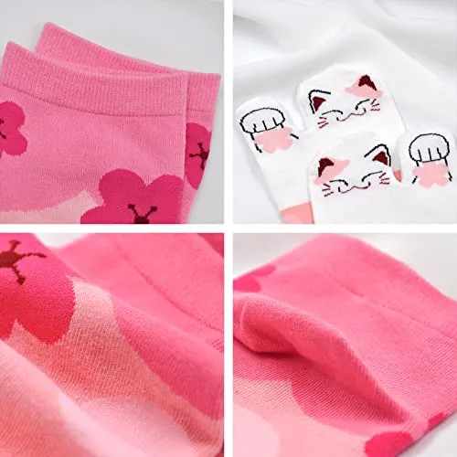 Flip Flop Socks Two Toe Tabi - 4 Pairs