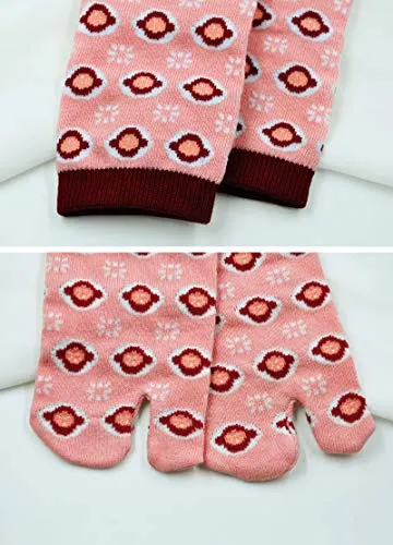 Flip Flop Socks Two Toe Tabi - 4 Pairs