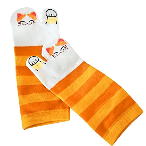 Flip Flop Socks Two Toe Tabi - 4 Pairs