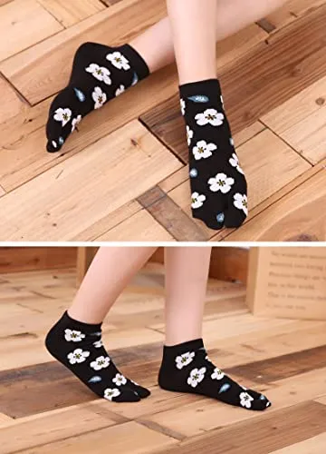 Flip Flop Socks Two Toe Tabi - 4 Pairs