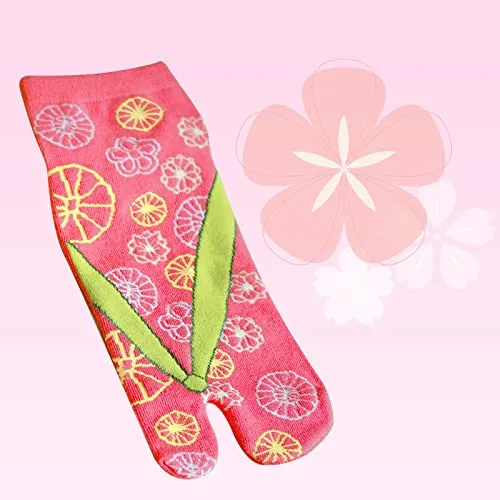 Flip Flop Socks Two Toe Tabi - 4 Pairs