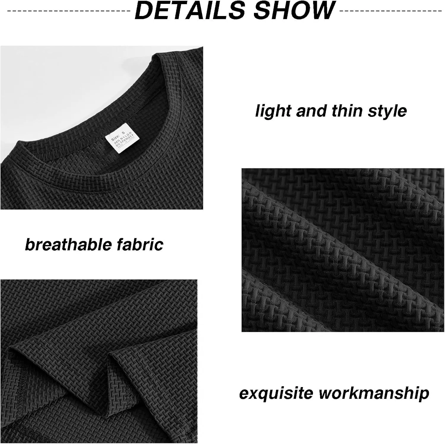 Men's Casual T-Shirts Knit Short Sleeve Crewneck Shirts Casual Stylish Knitted Pullover Tees Top