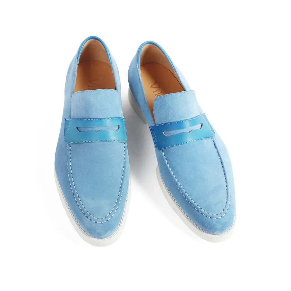 Men's Handmade Leather Suede Loafers