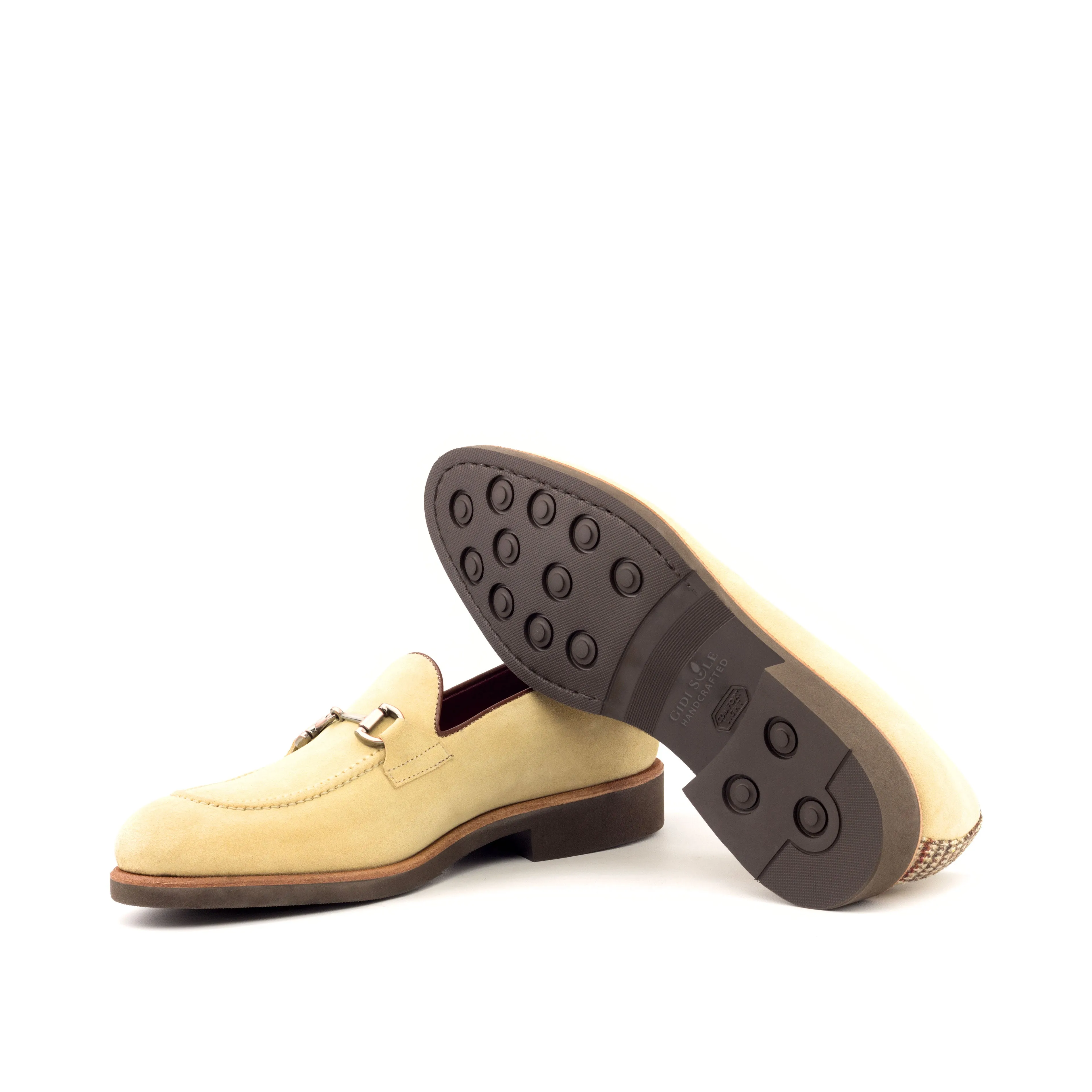 OG Loafer Bit - Lux Suede Sand-Wool Tweed Brown