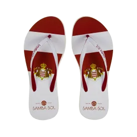 Samba Sol Women's Countries Collection Flip Flops - Monte Carlo