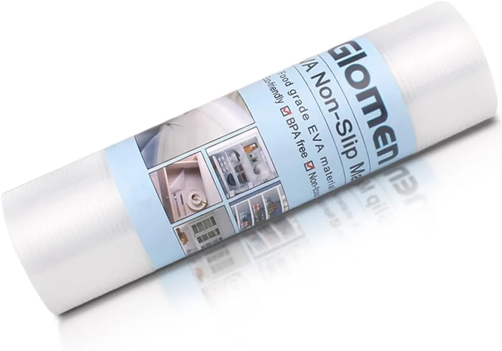 Shelf Liner, Non-Slip Cabinet Liner, Washable Oil-Proof for Kitchen Cabinet, Shelves, Refrigerator, Storage, Desks, 12 Inches x 20 FT, Non Adhesive Drawers