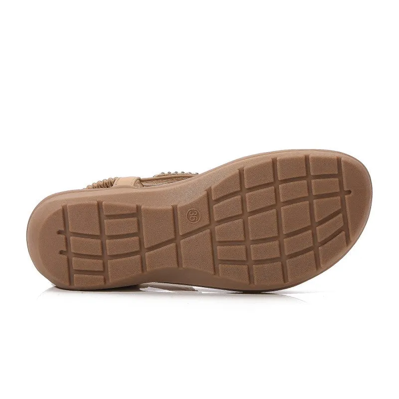 SIKETU | Applique Beads Slingback Flip Flops