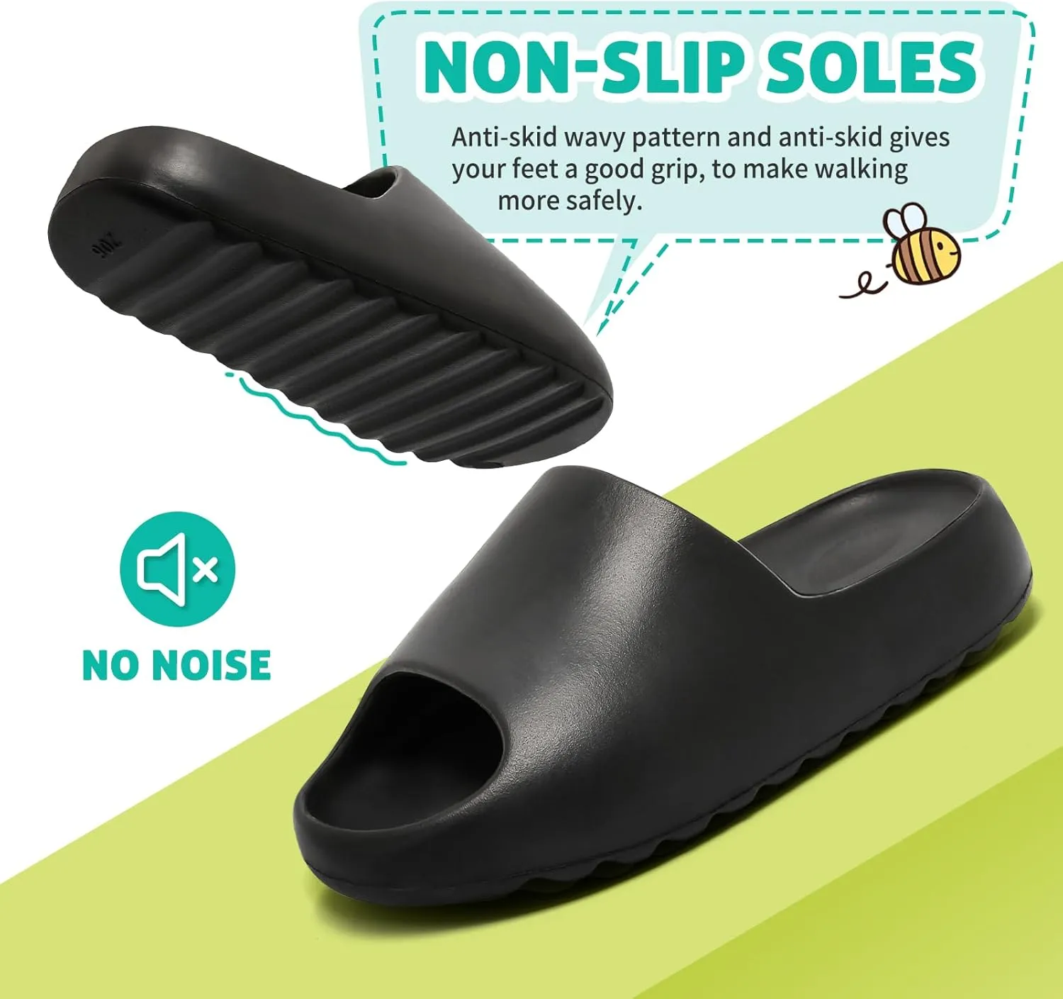 XTJSCBDSH Kids Cloud Slides Boys Girls Pillow Slippers ?C Slip-On Slide Sandals, Summer Beach Pool Shoes, Indoor and Outdoor